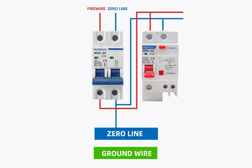 AC RCBO BREAKER MDB1LE-63 Technical Specifications