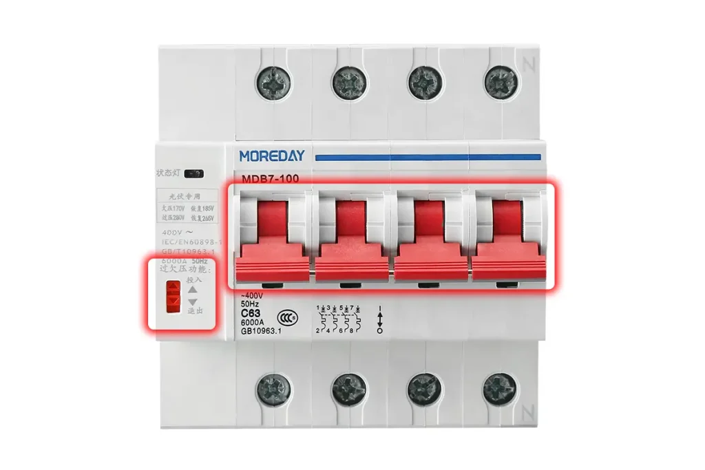 MDB7 Miniature Automatic Reclosing Circuit Breakers Flexible Control