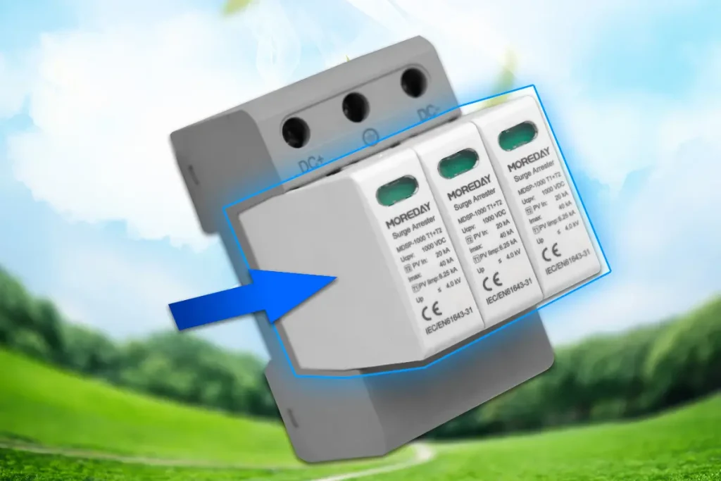 T1+T2 1000V DC SPD MDSP-1000 Pluggable Design