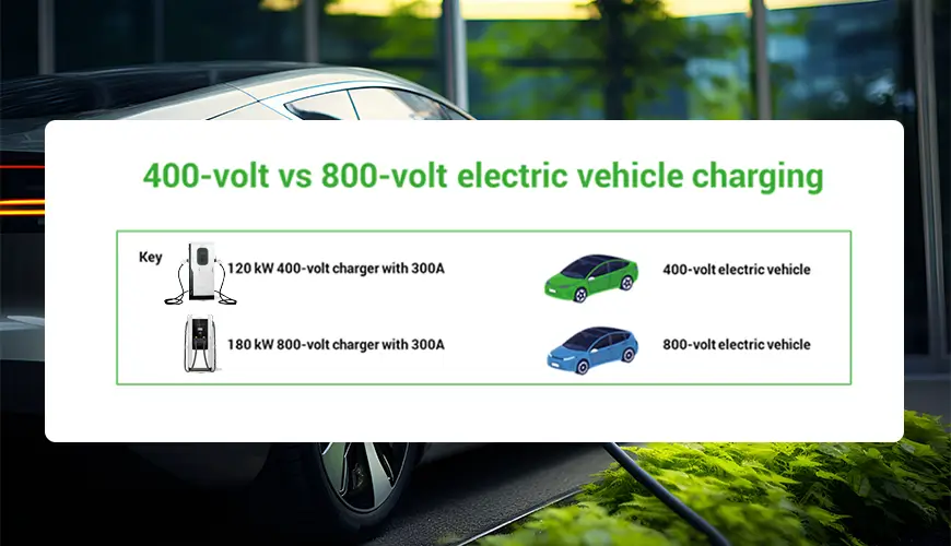 400-volt vs 800-volt electric vehicle charging