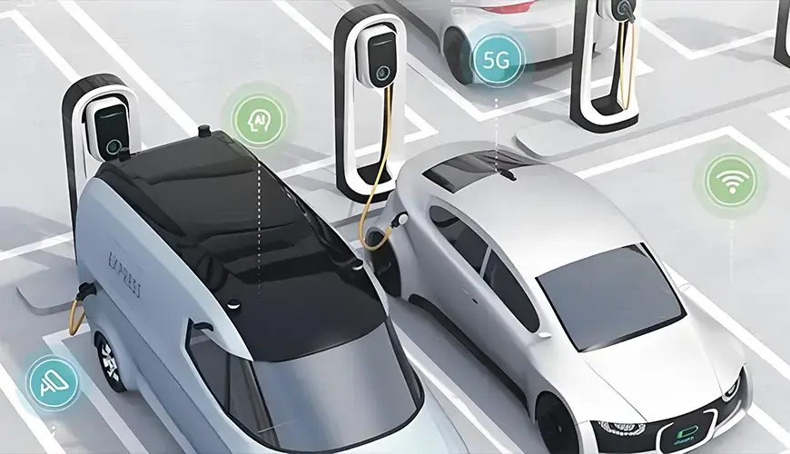 Electric car charging diagram