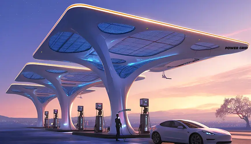 Principle of Solar Charging Station for Electric Vehicles