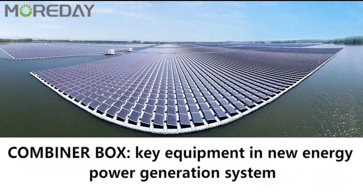 photovoltaic solar energy array with combiner box system