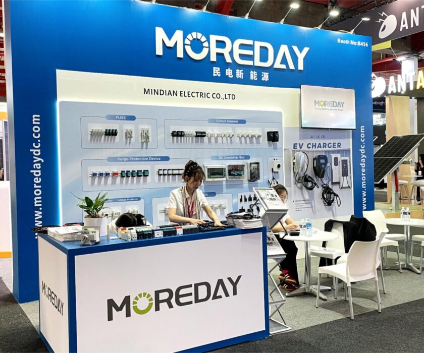 Moreday booth at Solar & Storage Live show in Johannesburg South Africa, in March 2025