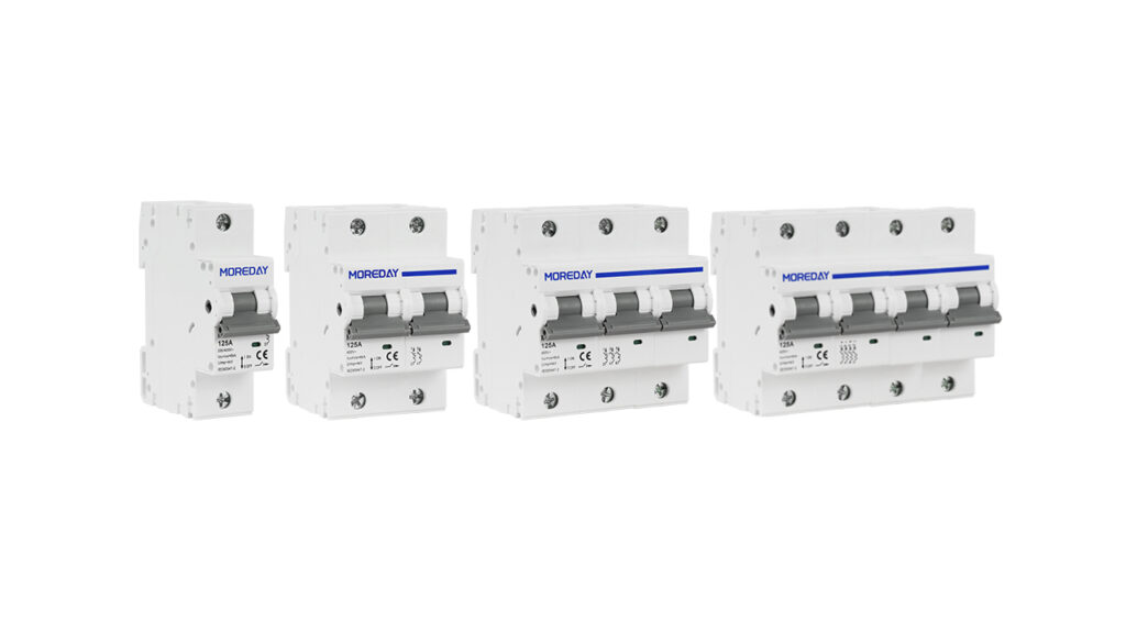 MOREDAY MCB MDB1 125 Series Miniature Circuit Breaker 1P 2P 3P and 4P models 1280