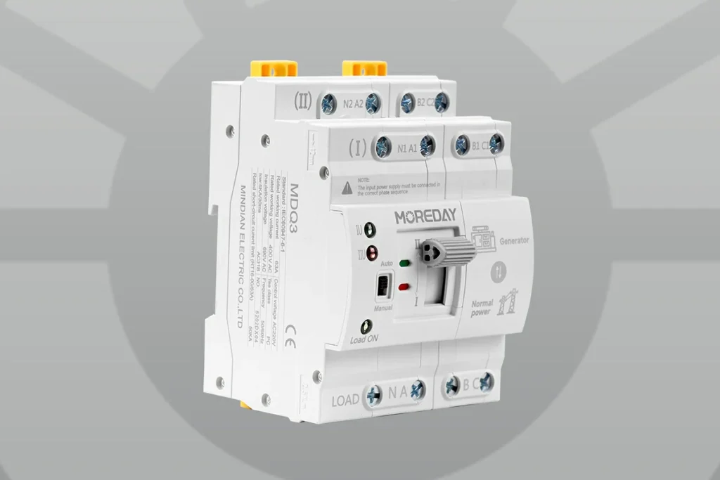 Moreday MDQ3 Dual Power ATS Switch Robust Protection