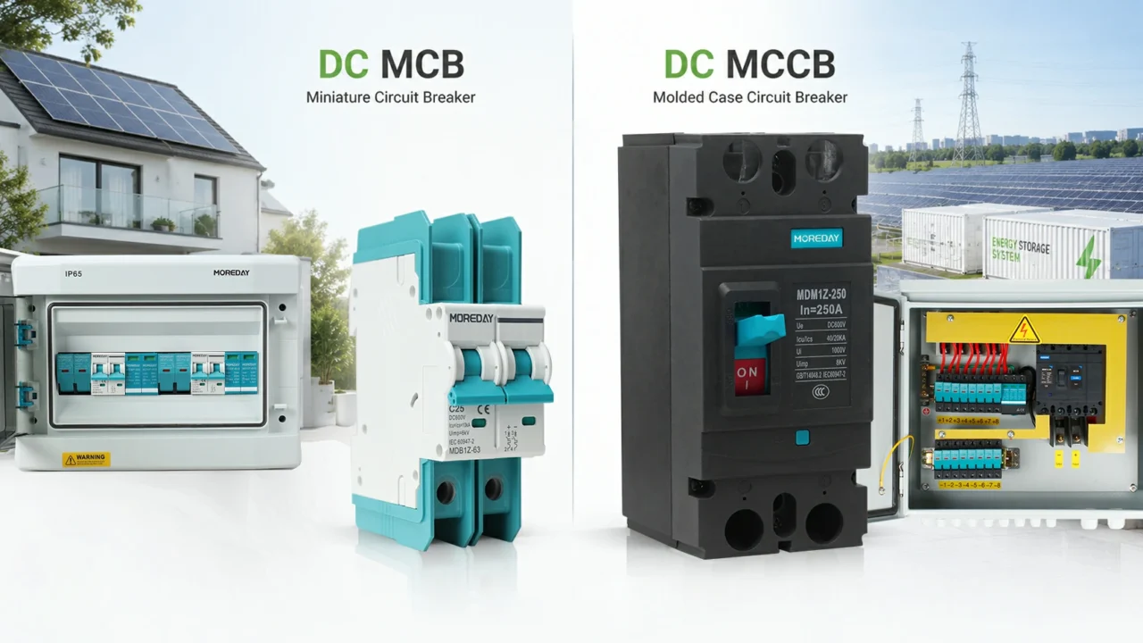 DC MCB vs DC MCCB What's the Difference and How to Choose