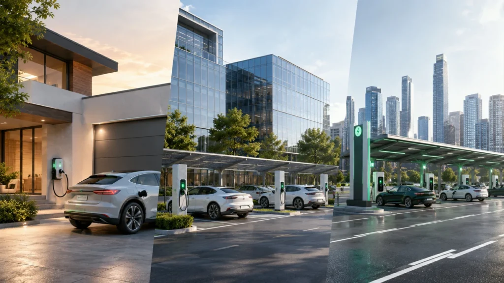 Home, Workplace, and Public Charging