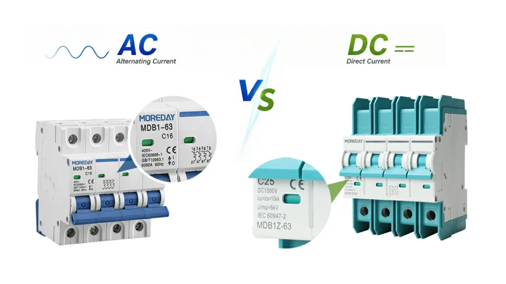How to Tell AC and DC Circuit Breakers Apart
