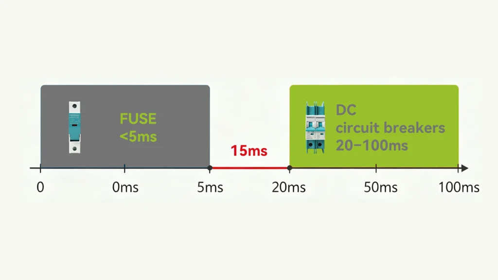 dc circuit breaker vs semiconductor fuse response time ev charger