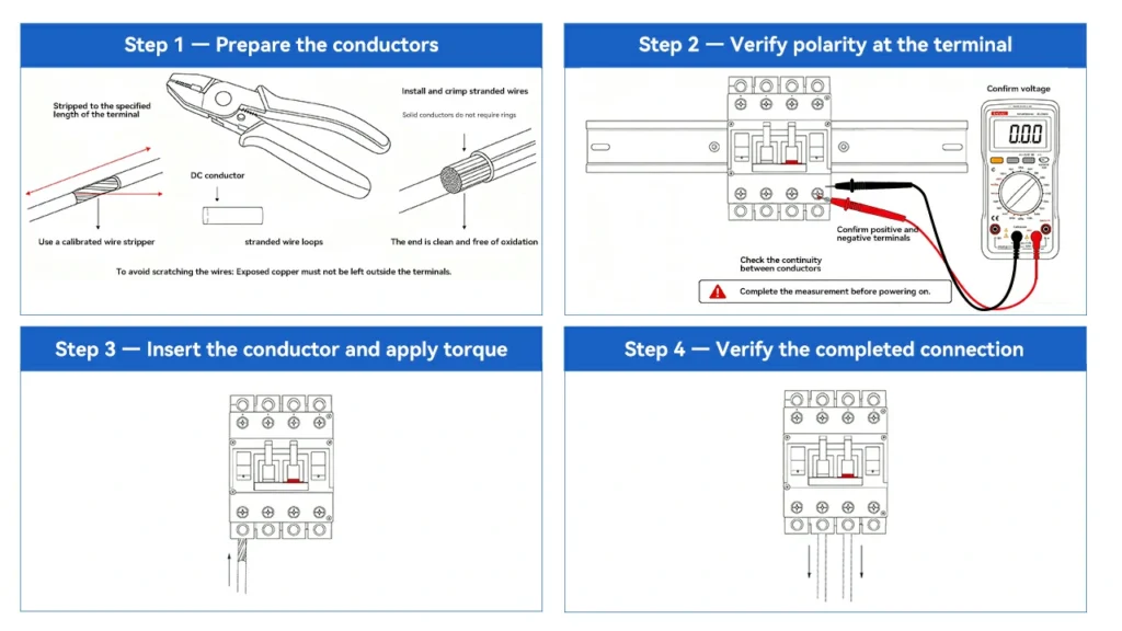 Step-by-Step DC Circuit Breaker Wiring