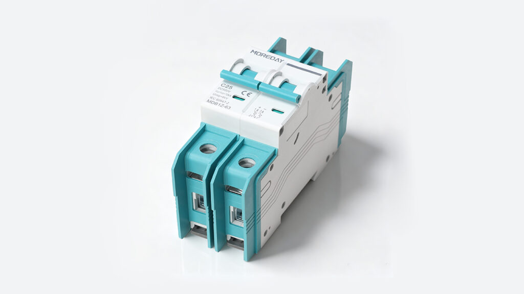 dc circuit breaker wiring terminals polarity markings