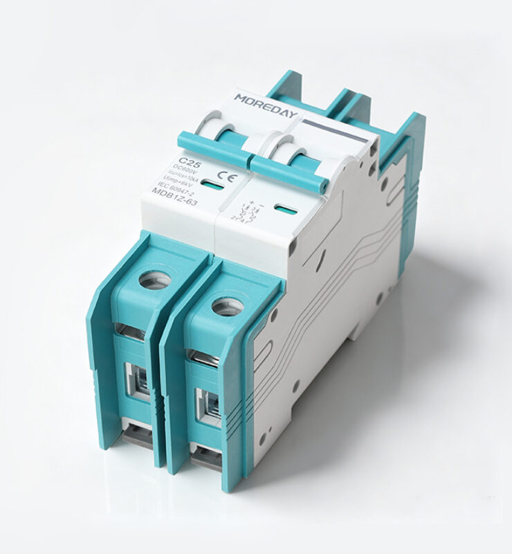 dc circuit breaker wiring terminals polarity markings