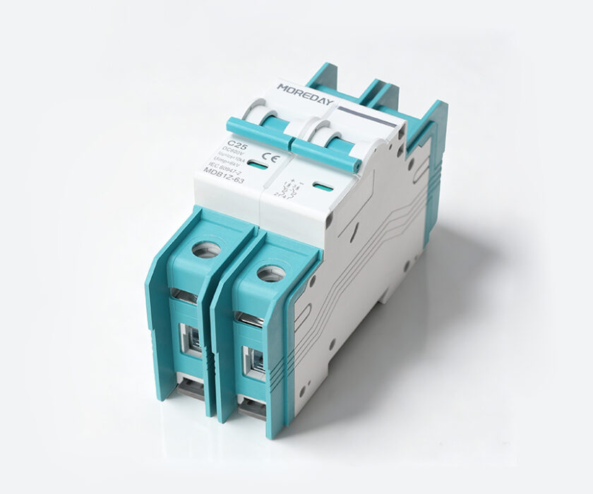 dc circuit breaker wiring terminals polarity markings