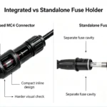 mc4 connector with fuse or diode