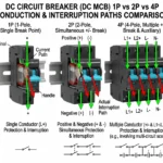 DC MCB 1P vs 2P vs 4P comparison