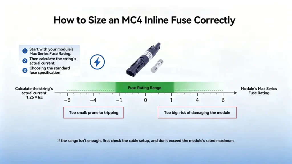 How to Size an MC4 Inline Fuse Correctly