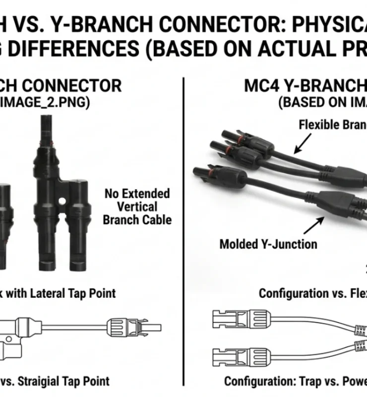 t branch vs y branch mc4 connector