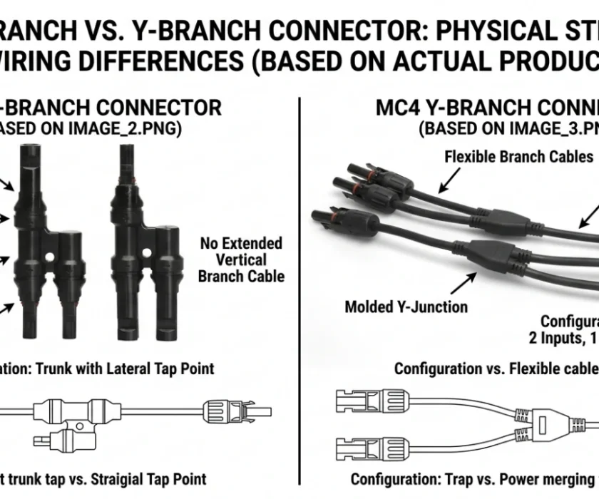 t branch vs y branch mc4 connector