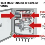 DC Combiner Box Maintenance Checklist inspection diagram
