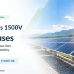 MOREDAY 1000V and 1500V DC fuses and holders for solar PV systems