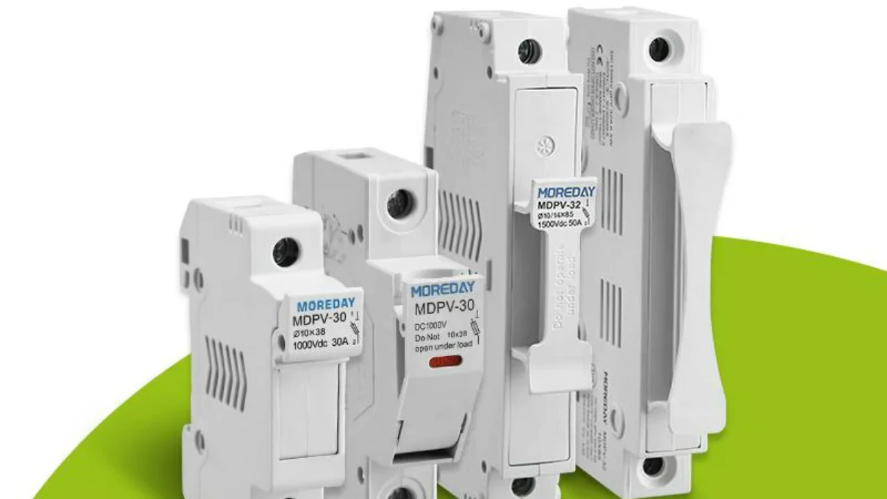 MOREDAY DC fuse links and fuse holders for solar PV applications