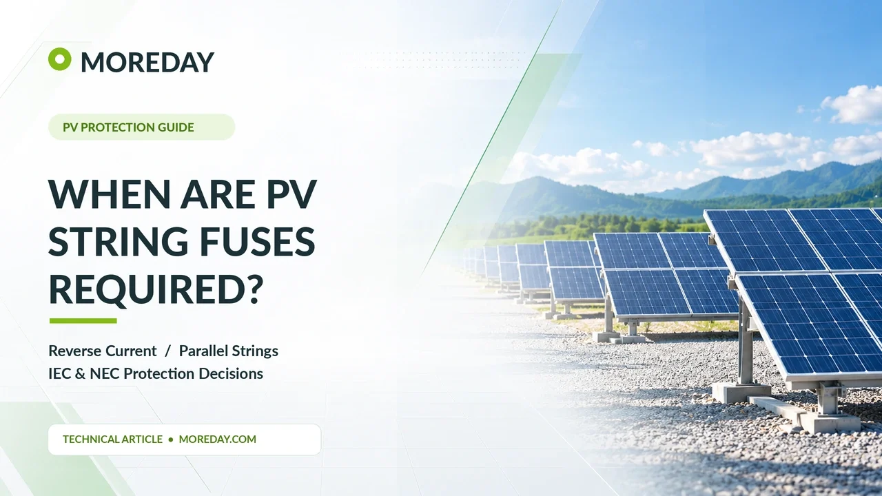 PV string fuse protection for parallel solar arrays