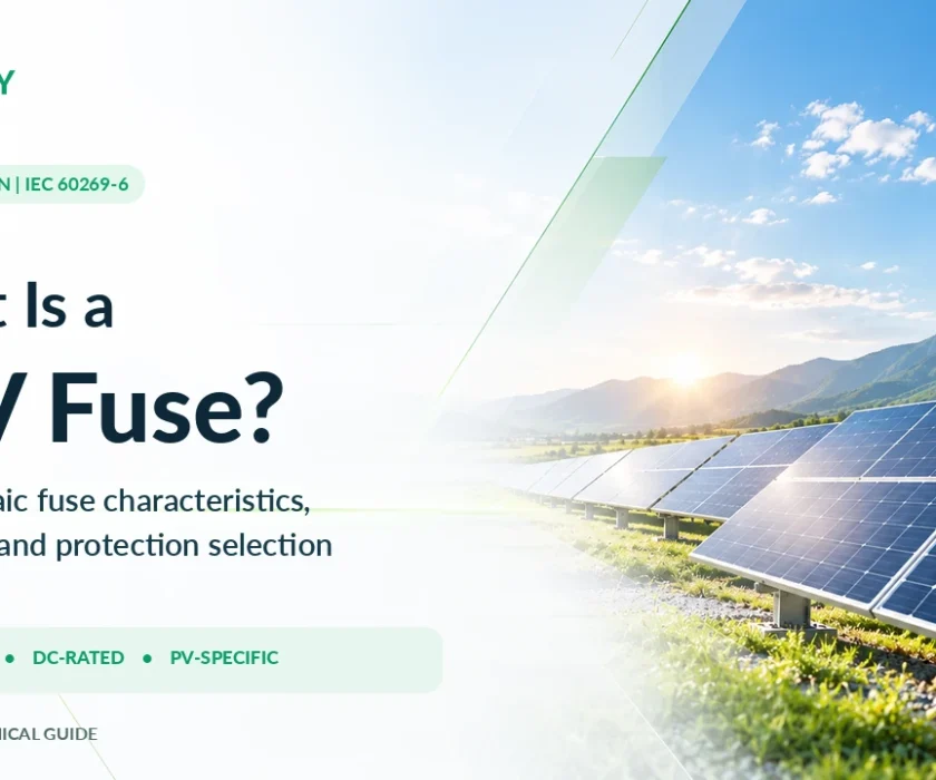 MOREDAY gPV photovoltaic fuse links for 1000V and 1500V DC solar systems
