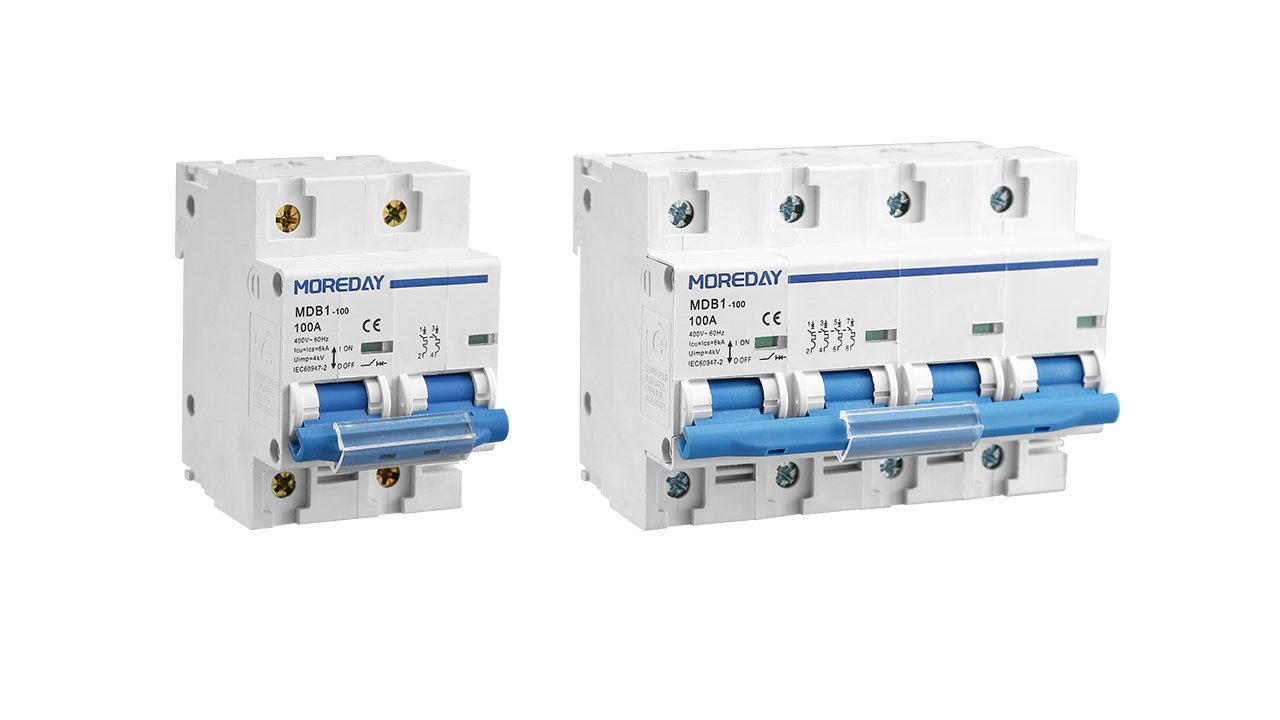 MOREDAY MCB MDB1-125 Series Miniature Circuit Breaker 2P and 4P models 1280