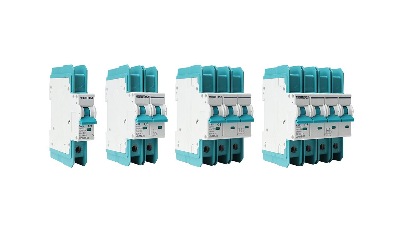MOREDAY MCB MDB1Z-63H Series Miniature Circuit Breaker 1P, 2P, 3P and 4P models 1280