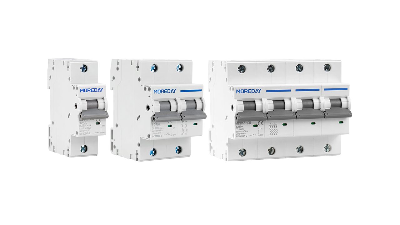 MOREDAY MCB MDB1Z(NC)-125 Series Miniature Circuit Breaker 1P, 2P and 4P models 1280