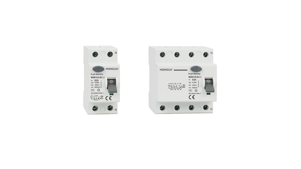 MOREDAY RCCB MDB1LE-63 L1 Series 1280